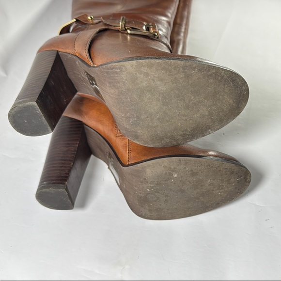 Aldo Brantingham Brown Knee-High Leather Boots 7.5 - Picture 10 of 10